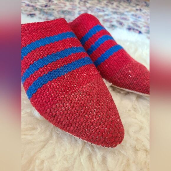 NWT Upcycled Moroccan Rug Slippers Size M [Womens 7-8] - Picture 6 of 10
